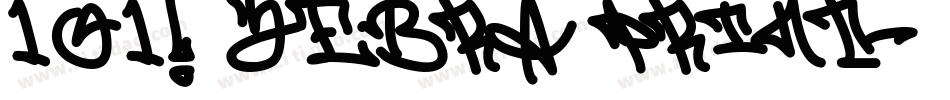 101! Zebra Print字体转换